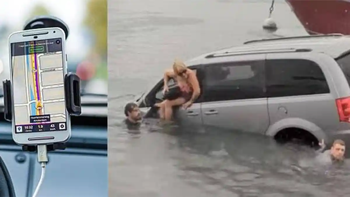 Gara-Gara GPS, Mobil Wisatawan Ini Sampai Tercebur ke Laut dan Tenggelam