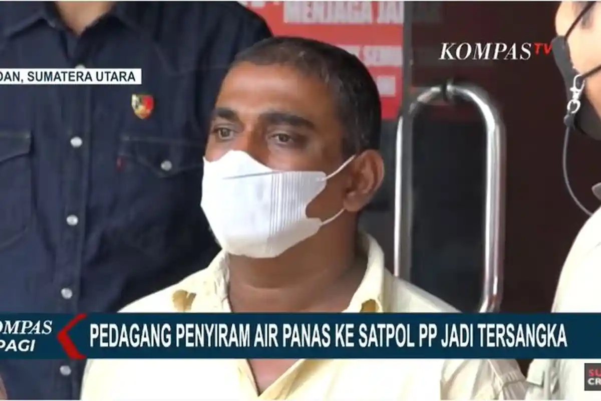Pedagang Kopi di Medan Jadi Tersangka Usai Siram Satpol PP, Alasan Polisi Tak Penjara