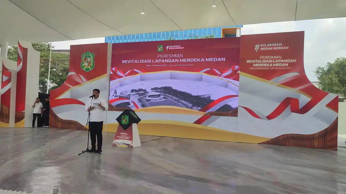 Lapangan Merdeka Resmi Bisa Digunakan untuk Umum, Bobby Akui Masih Ada Pengerjaan yang Belum Selesai