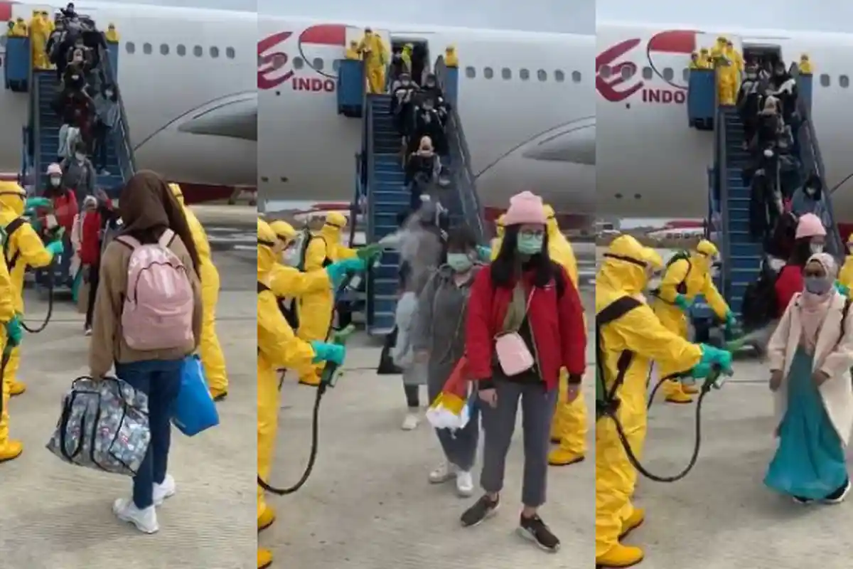 Video WNI Disemprot Desinfektan Jadi Sorotan, Situs Rusia: Indonesia, Saya Tak Bisa Berkata-kata