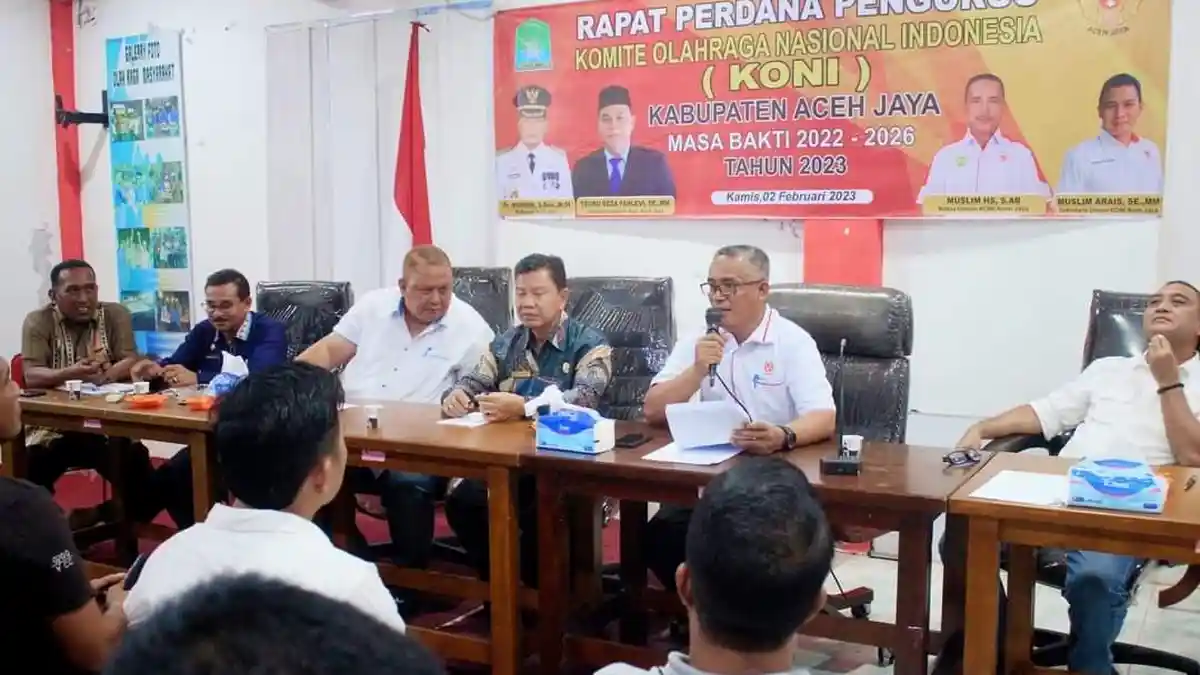 Gelar Rapat Perdana, KONI Aceh Jaya Bahas Persiapan Menyambut PORA