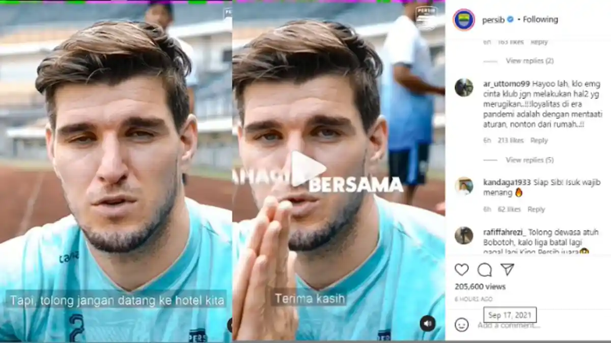 Teguran Bek Asing Persib Bandung Nick Kuipers untuk Bobotoh yang Ngeyel di Liga 1 2021