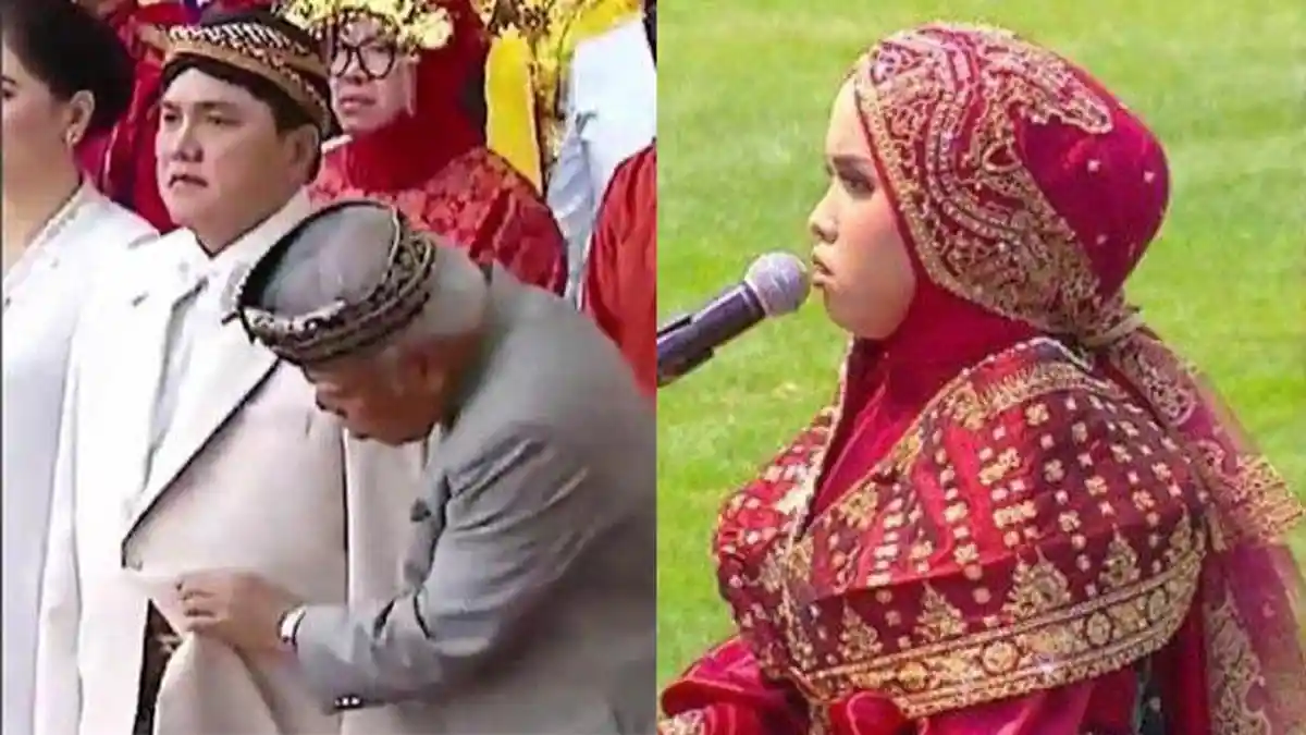 MOMEN Tak Terduga saat Upacara HUT ke-78 RI, Basuki Isengi Erick Thohir, Putri Ariani Nyanyi Dangdut
