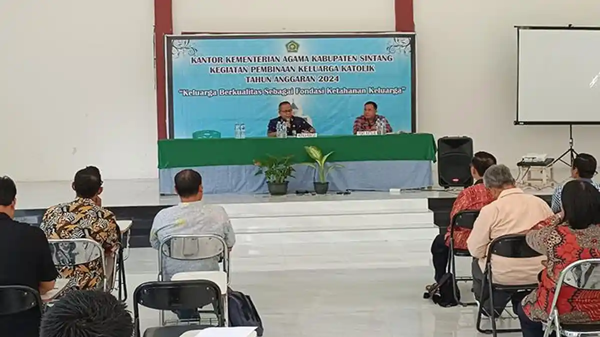 Perkuat Ketahanan Keluarga, Binmas Katolik Kemenang Sintang Gelar Seminar