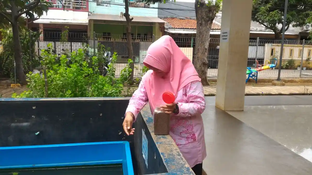 Manfaatkan Kolam untuk Budidaya Lele, Pengelola RPTRA Walang Baru Panen Per Tiga Bulan