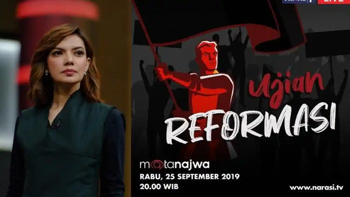 Tayang Malam Ini, Mata Najwa: Ujian Reformasi Pukul 20.00 di Trans7