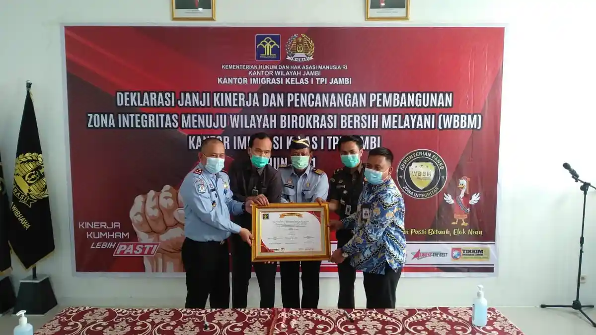 Imigrasi  Kelas I TPI Jambi Deklarasi Janji Kinerja