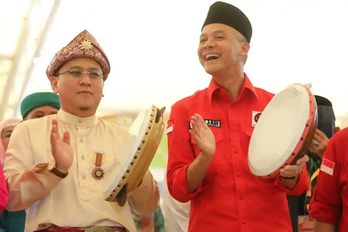 Bacapres PDIP ke Kota Palembang, Ganjar Pranowo Disambut Warga, Sultan-sultan Hingga Tokoh Agama