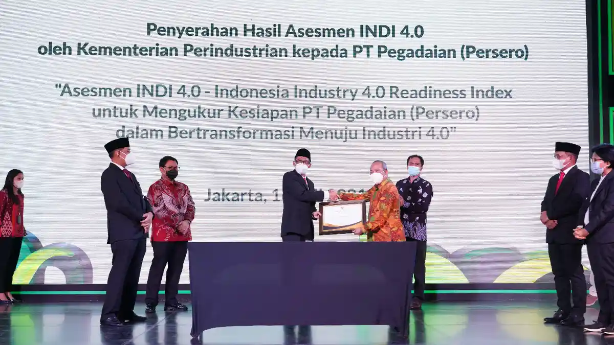 Raih Sertifikat Hasil Asesmen INDI 4.0, Pegadaian Jadi Pelopor Industri Keuangan