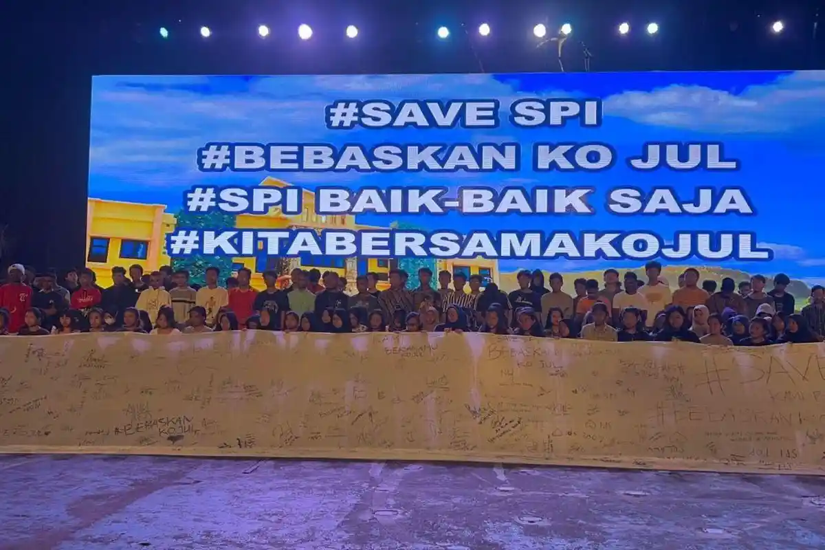 Pelajar dan Mahasiswa SPI Batu Beri Dukungan Terhadap Julianto Eka Putra