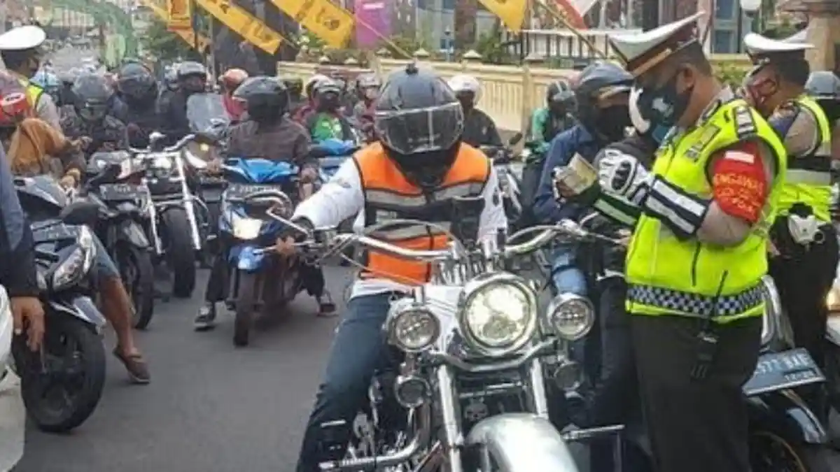 Operasi Simpatik di Kota Malang, Periksa Kelengkapan Surat Sekaligus Kendaraannya