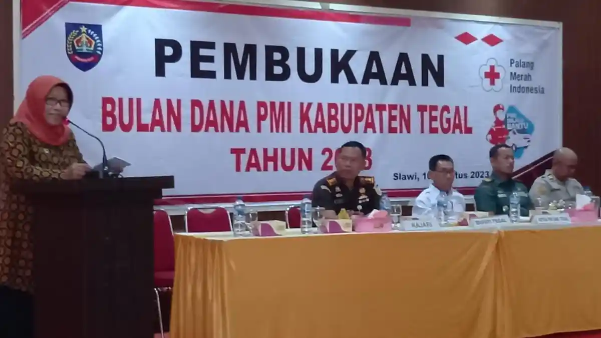 Bulan Dana PMI Kabupaten Tegal Tahun 2023 Resmi Dibuka, Target Tembus Rp 2,1 Miliar 