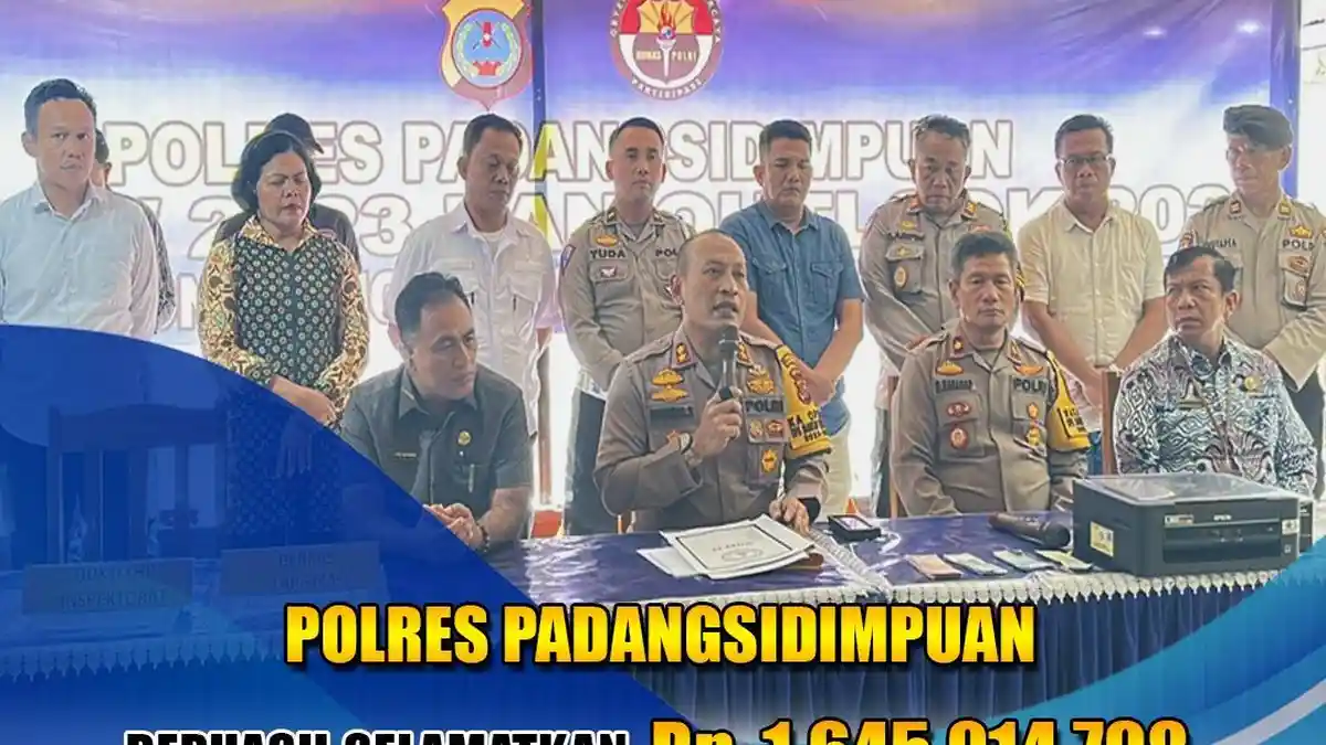 Review 2023, Polres Padangsidimpuan Selamatkan 1,6 M Keuangan Negara
