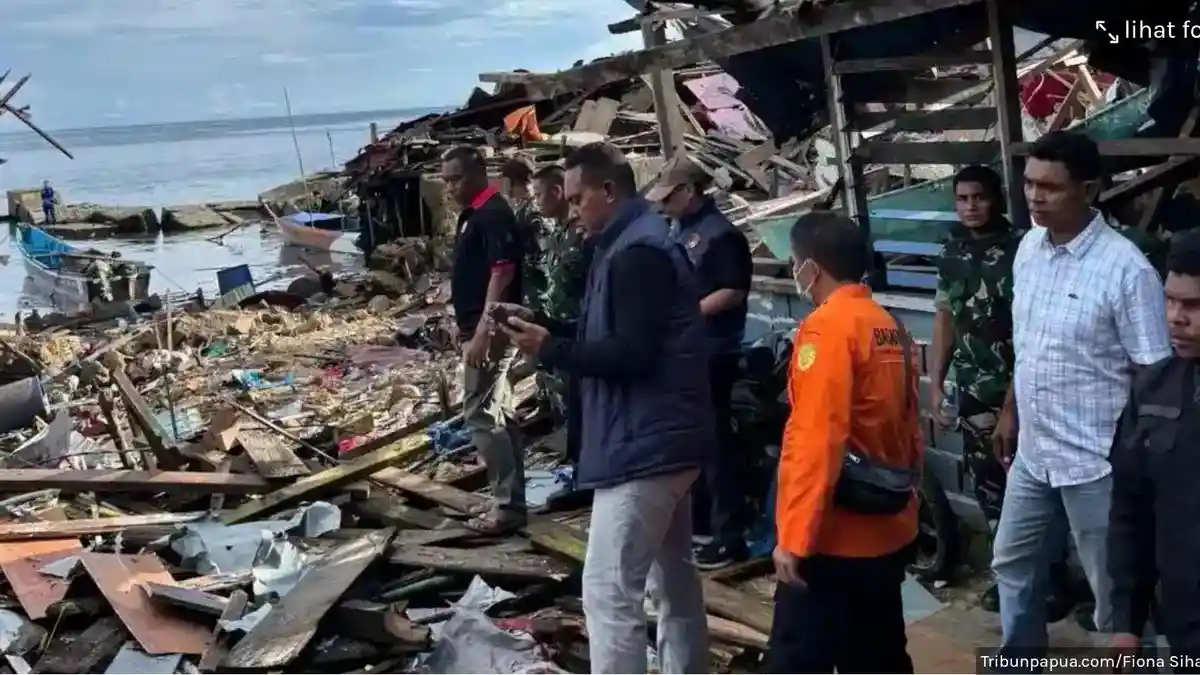 BOM Bekas Perang Dunia II Meledak di Papua, Rumah Hancur dan Sejumlah Orang Terluka