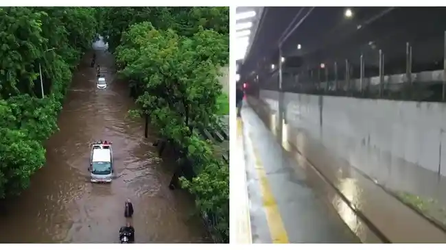 Kawasan Kelapa Gading Jakut Terendam Banjir hingga 35 Cm, Polisi Berlakukan Pengalihan Arus Lalin