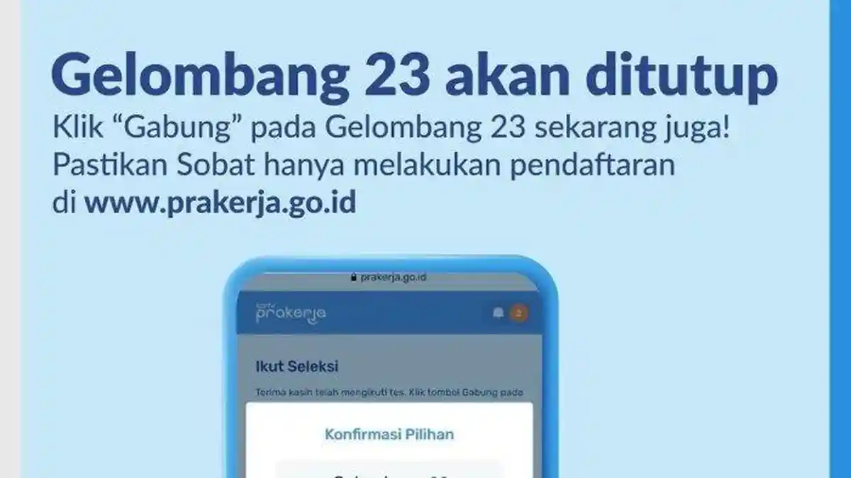 Simak Cara Melihat Hasil Seleksi Kartu Prakerja di Dashboard dan Cara Ikut Pelatihan Kartu Prakerja
