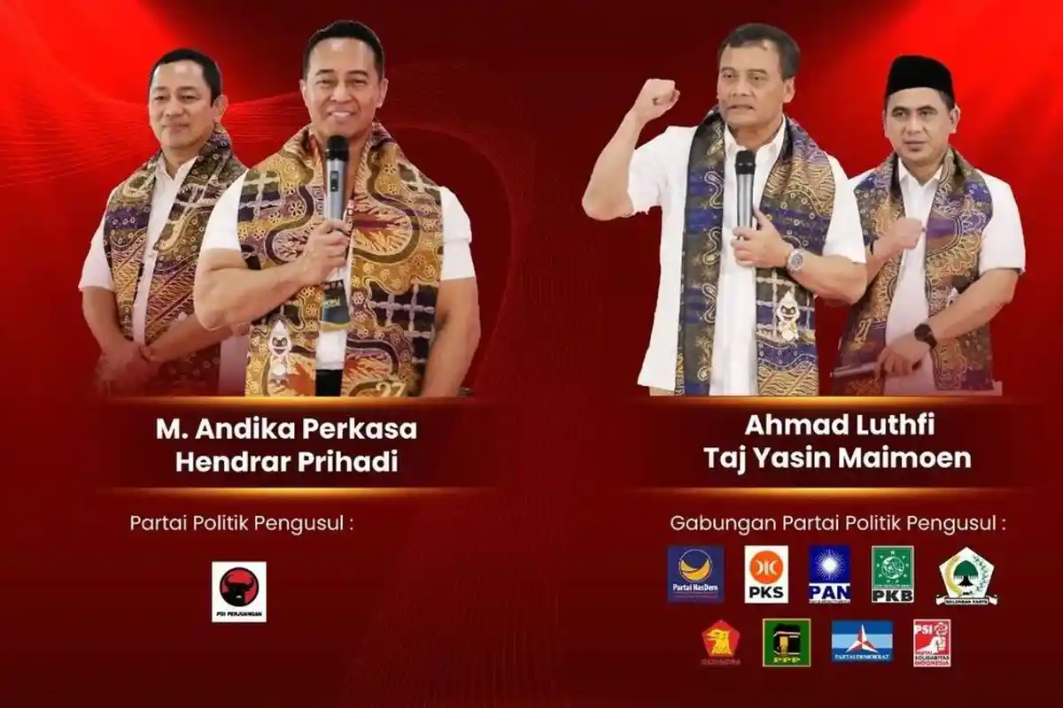 6 Hasil Survei Pilgub Jateng antara Andika-Hendi vs Luthfi-Taj Yasin, Ada Faktor Menentukan