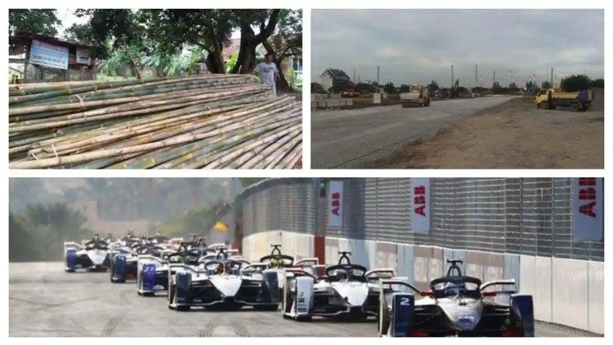 Heboh di Medsos, Kerangka Sirkuit Formula E Pakai Bambu, Wagub Ariza: Harus Hemat di Masa Pandemi