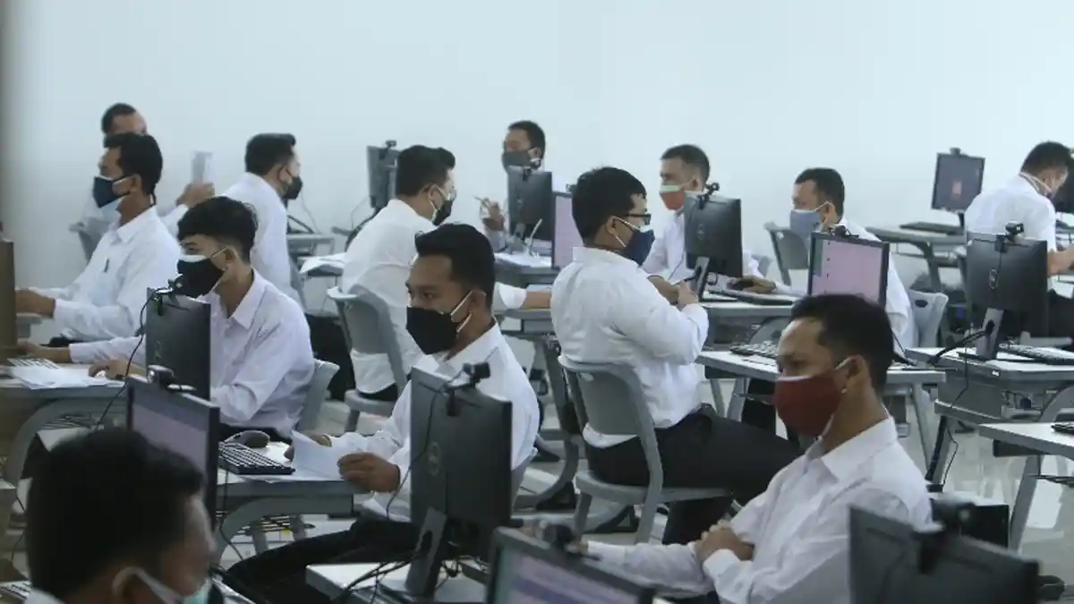 FOTO Peserta CPNS Lampung Selatan Ikuti Test SKD di Kampus Itera 