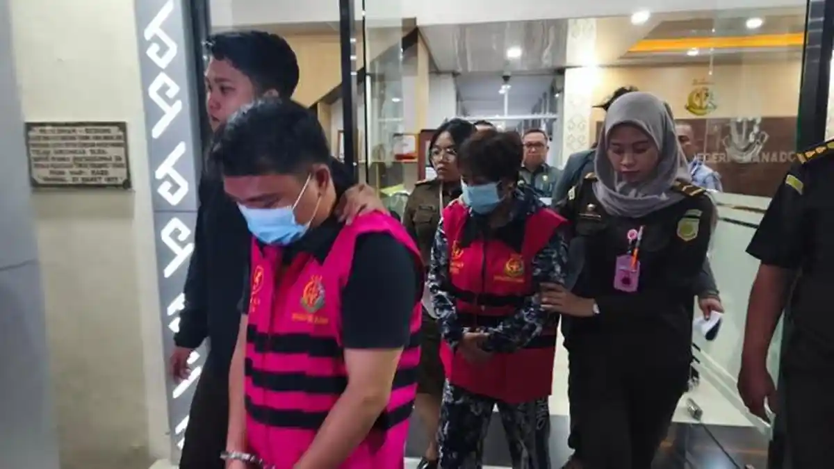 2 Tersangka Kasus Korupsi Pengadaan Incenerator Ditahan Kejaksaan Negeri Manado