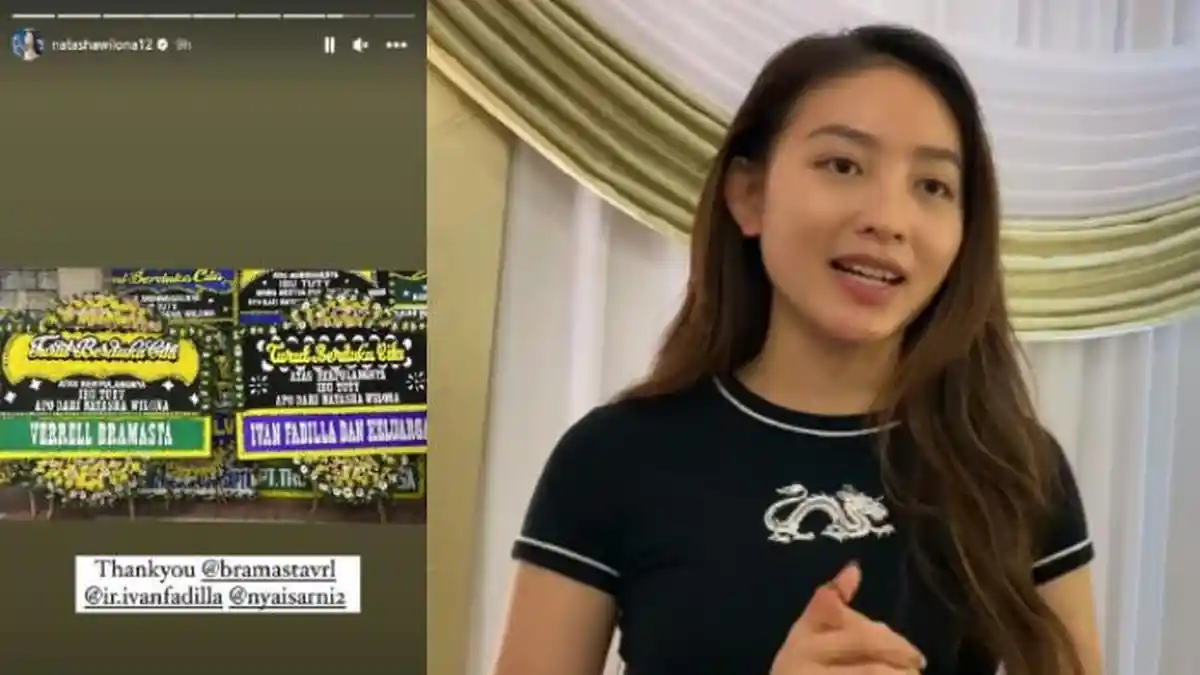 Nenek Natasha Wilona Meninggal Dunia, Verrell Bramasta Kirim Karangan Bunga