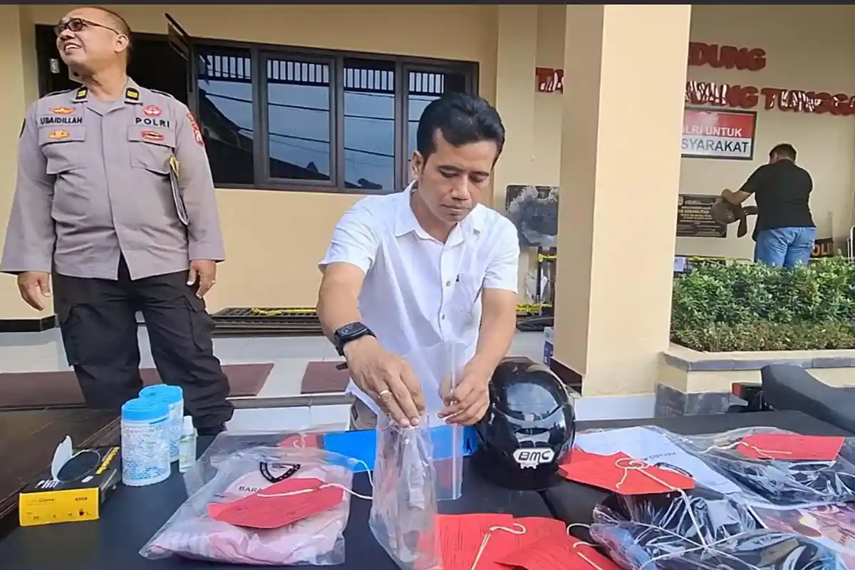 Polres Madiun Kota Umumkan Sosok Pelempar Bom Molov ke Gedung DPRD Kota Madiun, Usia 19 Tahun