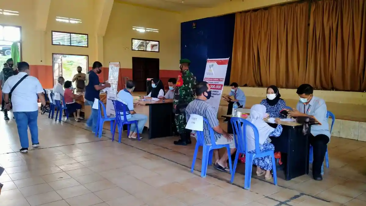 Kantor POS Tanjungpandan Mulai Bayarkan BST Kemensos 2021