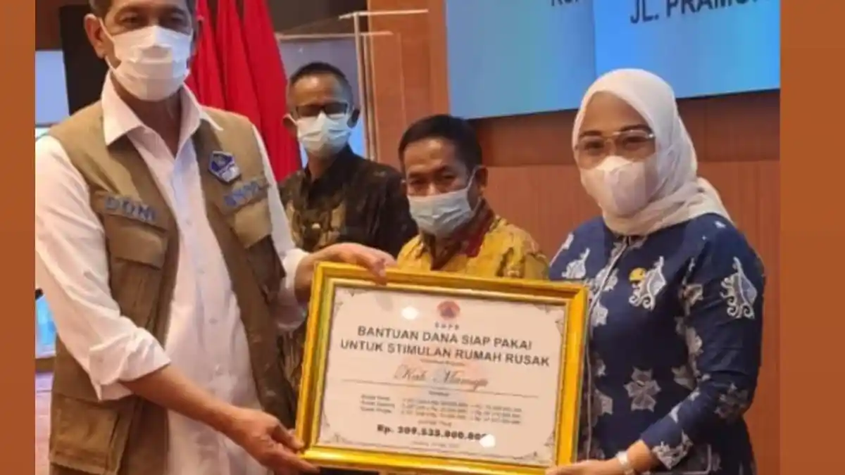 Mamuju Terima Rp 209,5 M Bantuan Stimulan Rumah Rusak Akibat Gempa Bumi