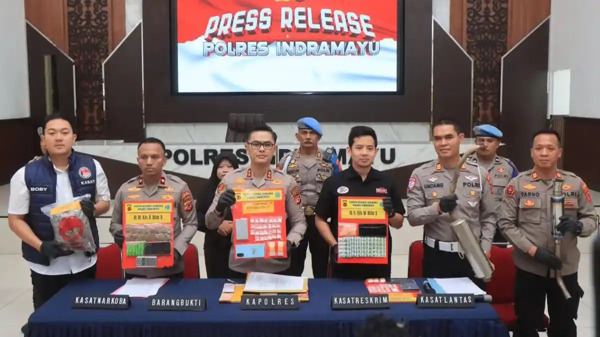 Polres Indramayu Ringkus 2 Pengedar Ganja, Barang Haram Dipasok Langsung dari Jakarta