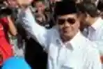Prabowo Subianto Berikan Suara