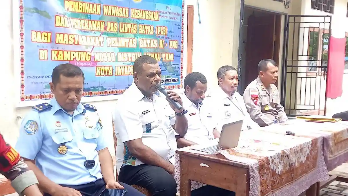 BPPKLN Papua Dan Imigrasi Jayapura Lakukan Perekaman PLB di Kampung Mosso