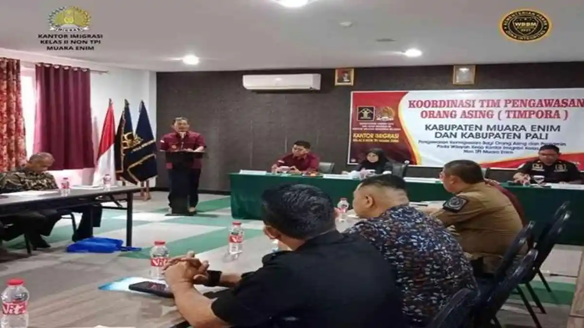 Kemenkumham Sumsel Gelar Rapat Koordinasi Tim Pengawasan Orang Asing, Begini Hasilnya