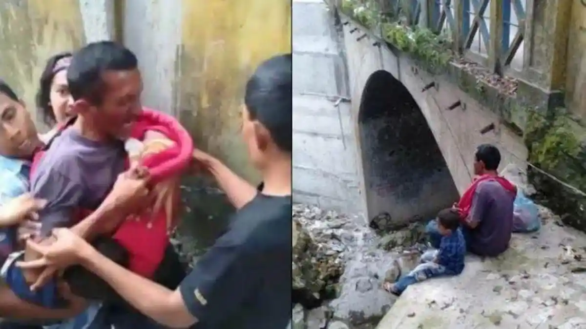 Viral Video Bapak Ajak 2 Anaknya Bunuh Diri di Jembatan, Sahabat Ungkap Permasalahannya