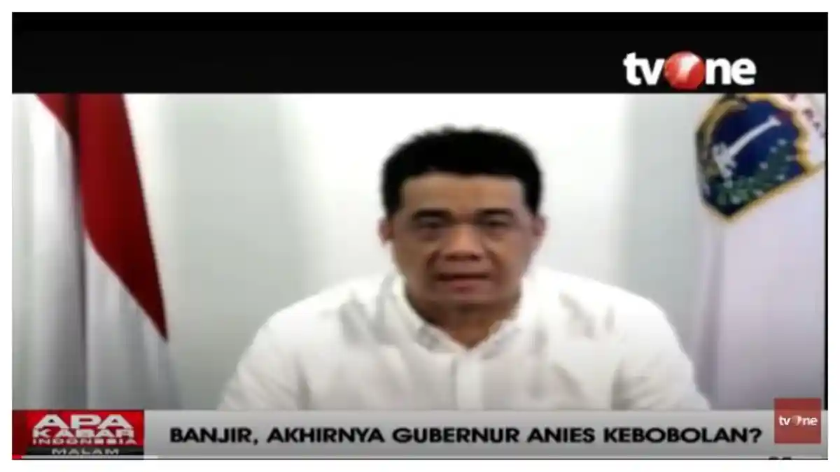 Akui Tak Mudah Atasi Banjir Jakarta, Riza Patria: Anggaran 100 Triliun pun Tak Bisa Menyelesaikan