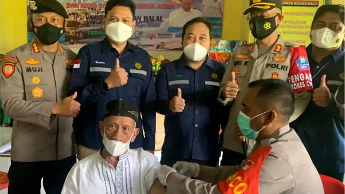 Bantu Pemerintah Aceh Capai Target, BPMA Gelar Vaksinasi di Aceh Besar, 5.111 Orang Disuntik