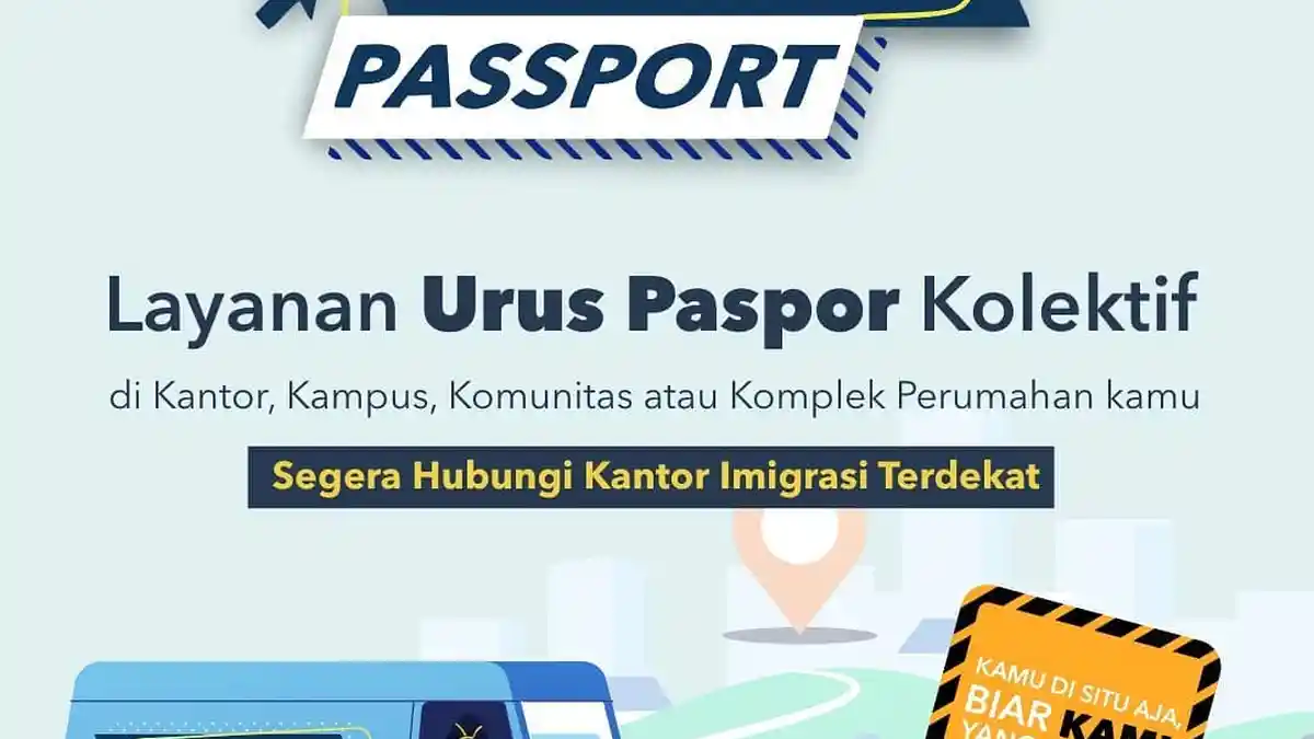 Cara Urus Paspor Secara Kolektif, Tak Perlu Repot Datang ke Kantor Imigrasi, Lengkapi Syaratnya