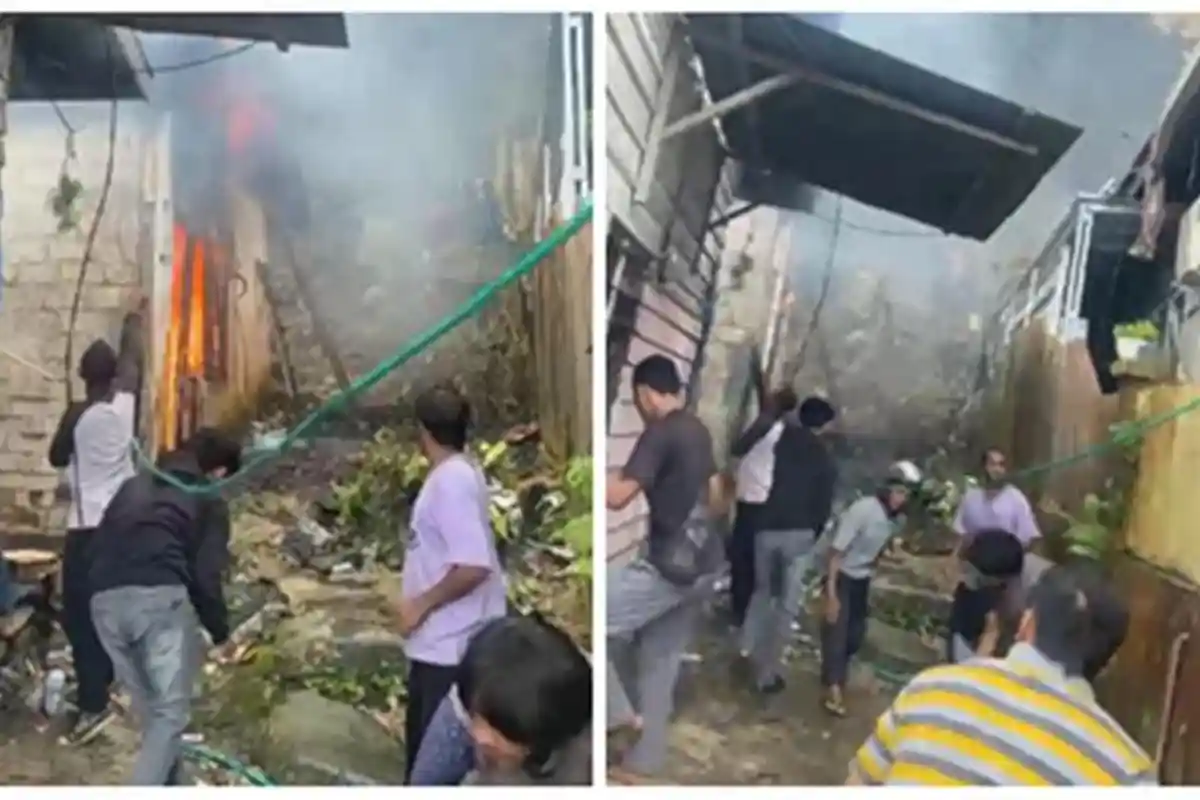 Breaking News  Satu Rumah Terbakar dan Satu Terdampak di Sebengkok Waru Tarakan Kaltara