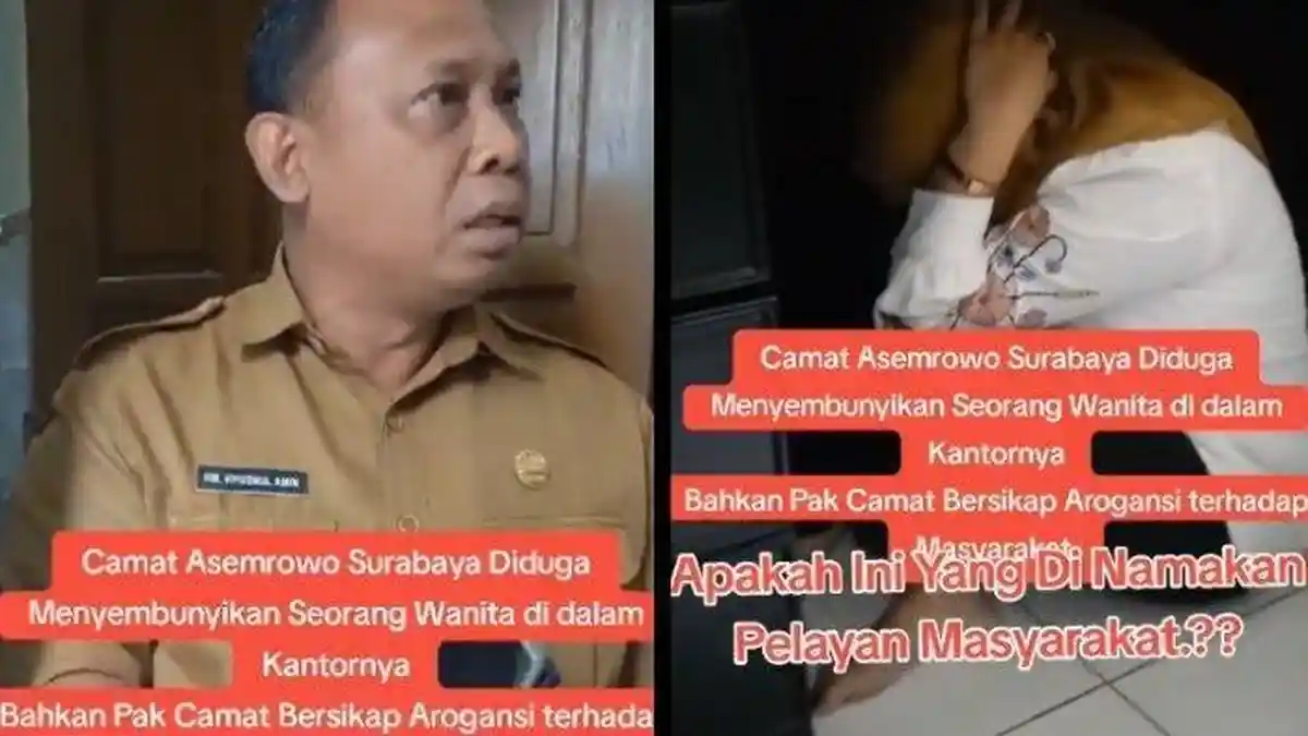 Inilah Sosok Devi, Wanita Yang Ngumpet di Bawah Meja Pak Camat Ternyata Istri Satpol PP
