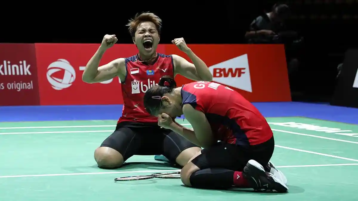 REKOR Greysia/Apriyani vs Jongkolphan/Rawinda Final Thailand Open 2021 - Unggul 4-1 tapi Bahaya