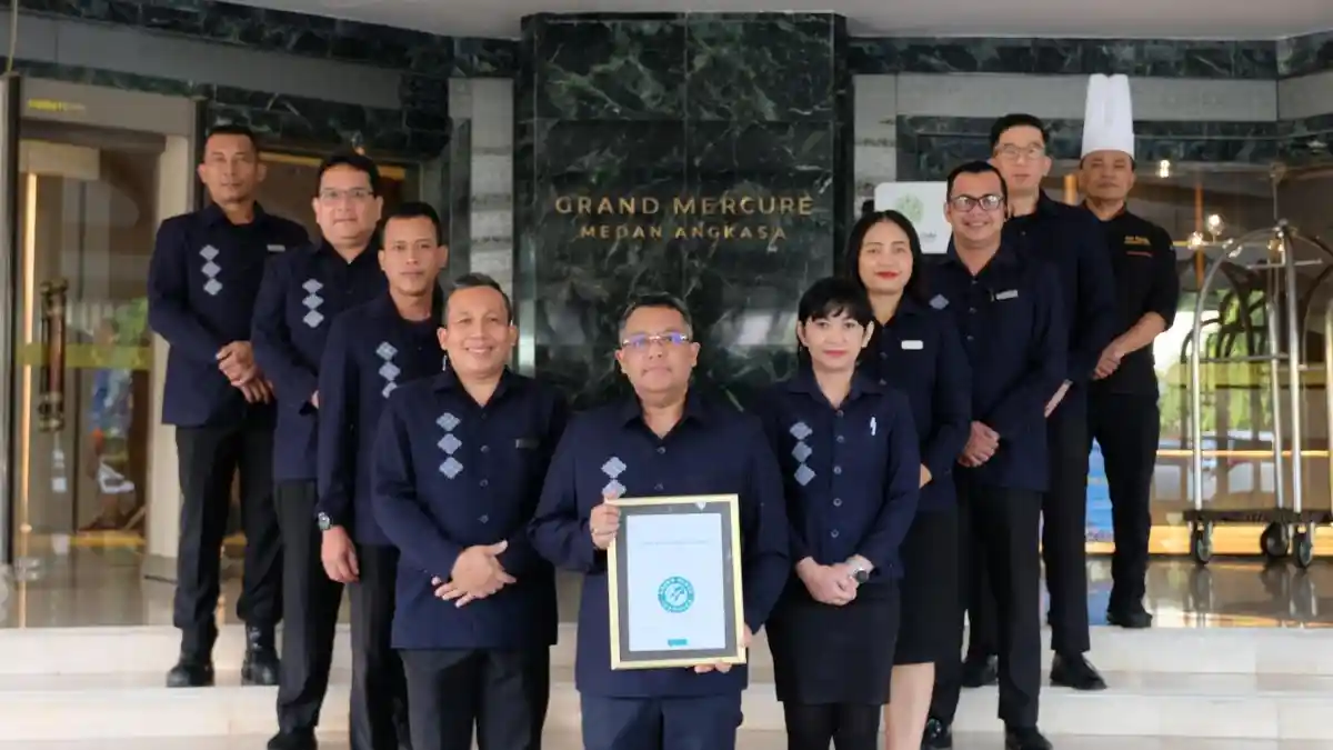 Grand Mercure Medan Angkasa Menjadi Hotel Pertama di Sumatera yang Meraih Sertifikasi Green Globe - Tribun-medan.com