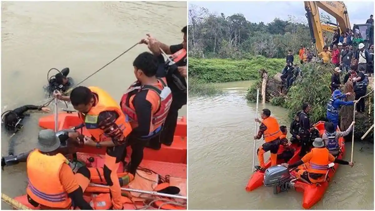 Kecelakaan Maut, 14 Orang Tewas, Truk Bermuatan 32 Penumpang Terjun ke Sungai