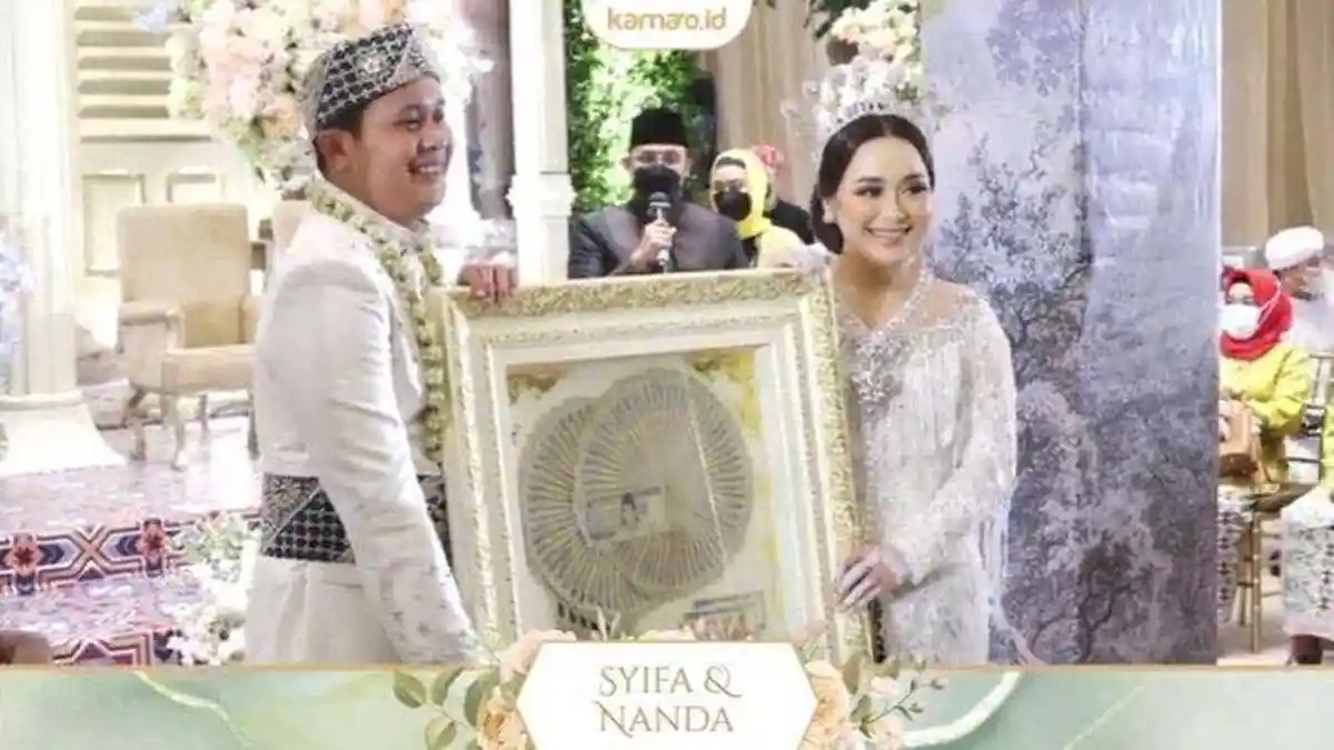 Nikahi Syifa Adik Ayu Ting Ting dengan Mahar Emas 23,4 Gram, Ini Sosok dan Profesi Nanda Fachrizal