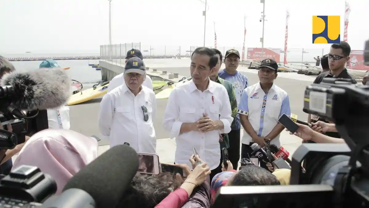 Presiden Jokowi Meresmikan Venue Layar dan Jetski