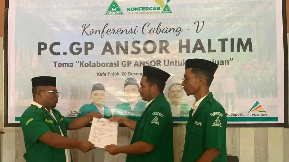 Konfercab ke V, Julkarnain Rajak Terpilih Nahkodai GP Ansor Halmahera Timur