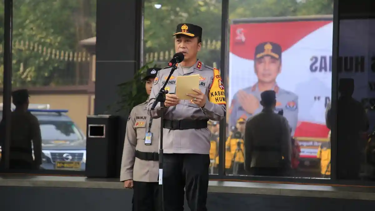 Humas Polri Gelar Pasukan Kesiapan Satgas Humas Dalam Pengamanan Pemilu 2024