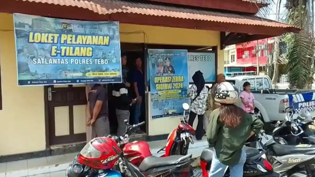 Puluhan Kendaraan Terjaring Razia Operasi Zebra 2024 di Muara Tebo