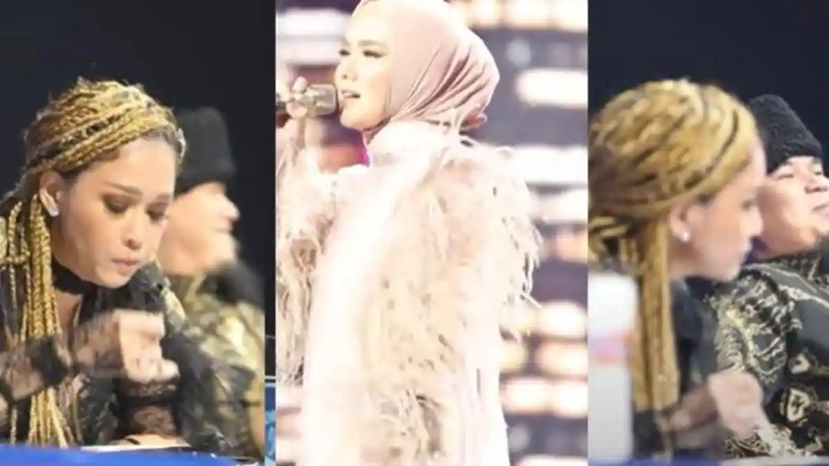 Mulan Nyanyi di Panggung, Maia & Ahmad Dhani Duduk Bersebelahan Nonton Bareng, Lihat Ekspresinya