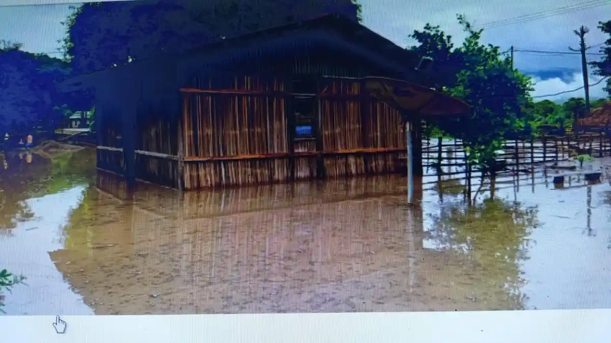 Diguyur Hujan Deras, Banjir Rendam Rumah Warga di Desa Oepuah Selatan Timor Tengah Utara