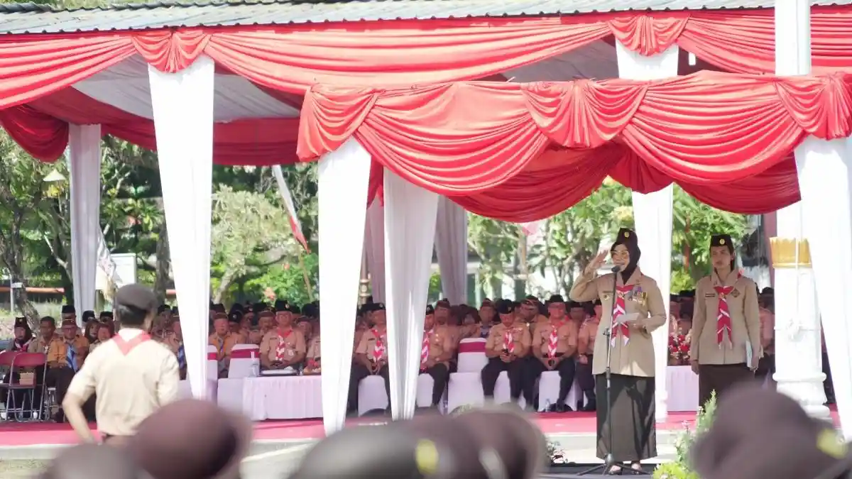 Bupati Klaten Lepas Kontingen Jamda dan ESA Jateng 2024 pada Upacara Peringatan Hari Pramuka ke-63!