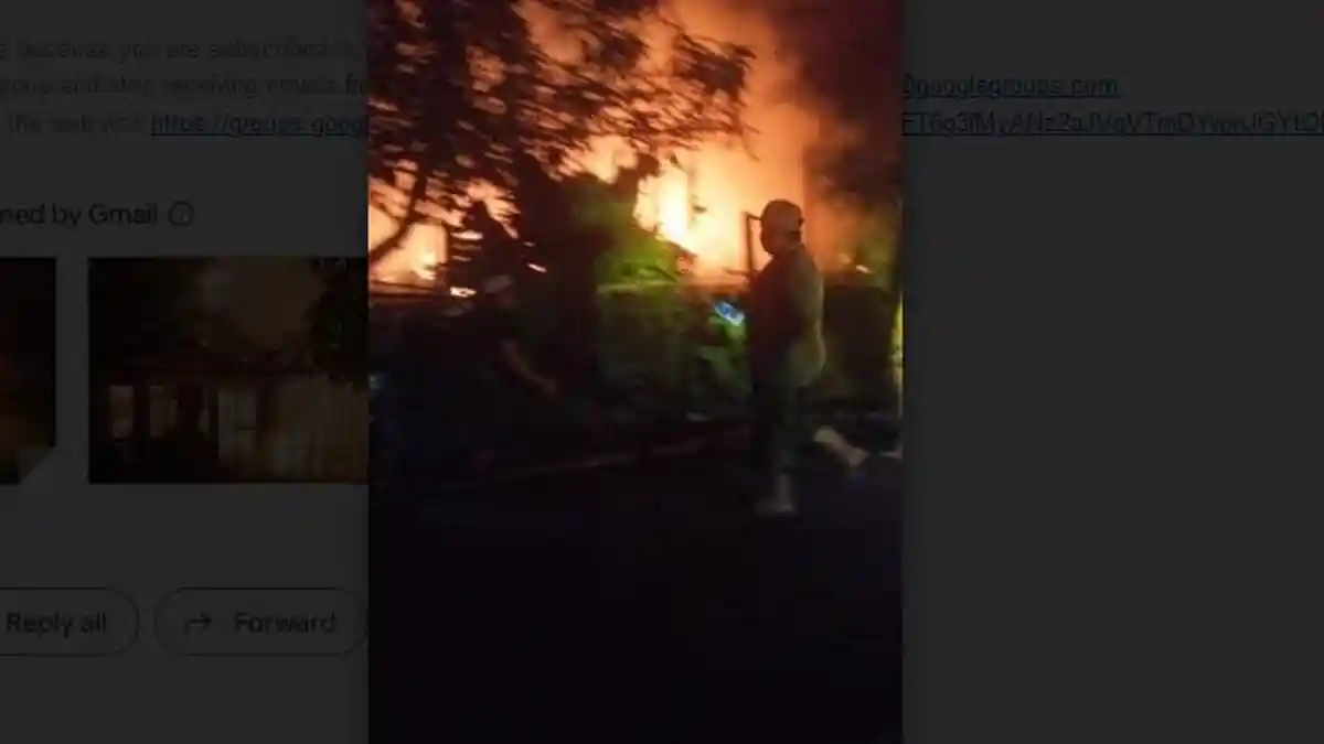 Api Kembali Membara di Tanahlaut, Rumah Bedakan Dua Pintu di Batibati Ludes Terbakar